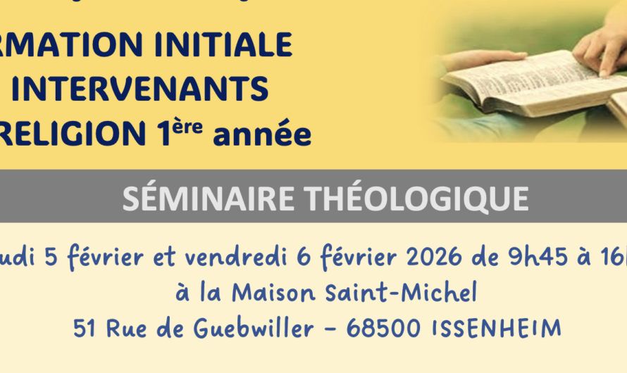 ERE1 – Séminaire théologique IDR 1re année